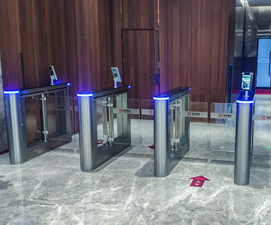 辦公大樓安裝的純室內擺閘機